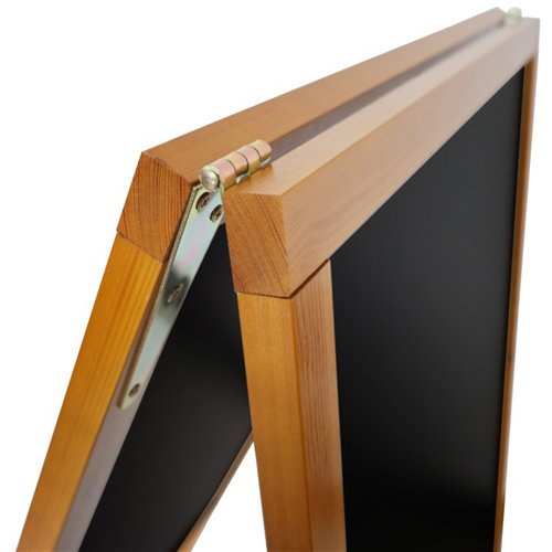 Pavement Chalk Board Beech Frame 710×690×1252mm | Stalwart DA-GWA226