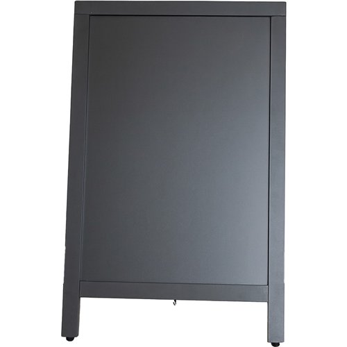 Single-Sided Pavement Chalk Board Black Frame 550×850mm | Stalwart DA-GWA214