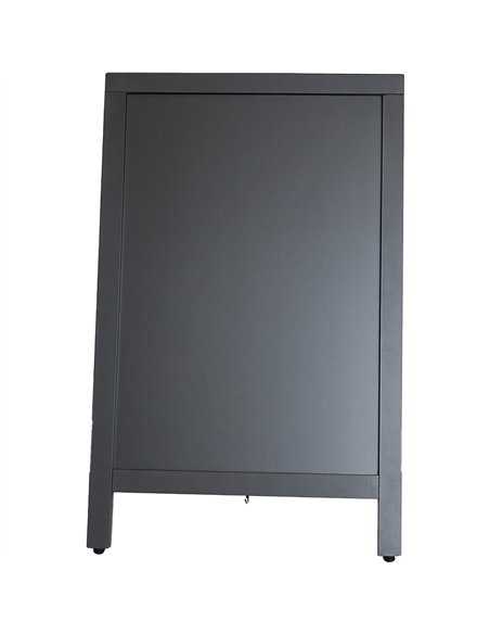 Single-Sided Pavement Chalk Board Black Frame 550×850mm | Stalwart DA-GWA214