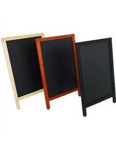 Single-Sided Pavement Chalk Board Natural Frame 550×850mm | Stalwart DA-GWA218 2