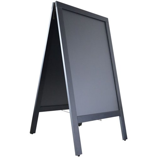 Pavement Chalk Board Black Frame 700×1300mm | Stalwart DA-GWA228