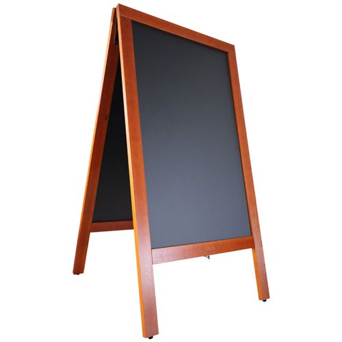 Pavement Chalk Board Beech Frame 700×1300mm | Stalwart DA-GWA230