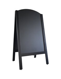 Open Top Pavement Chalk Board Black Frame 700×1300mm | Stalwart DA-GWA234