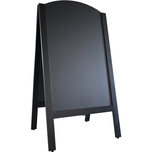 Open Top Pavement Chalk Board Black Frame 700×1300mm | Stalwart DA-GWA234