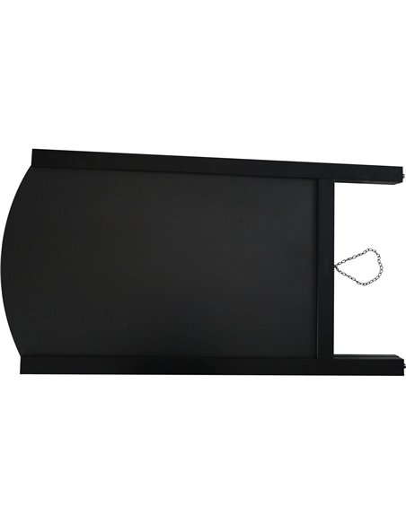 Open Top Pavement Chalk Board Black Frame 700×1300mm | Stalwart DA-GWA234