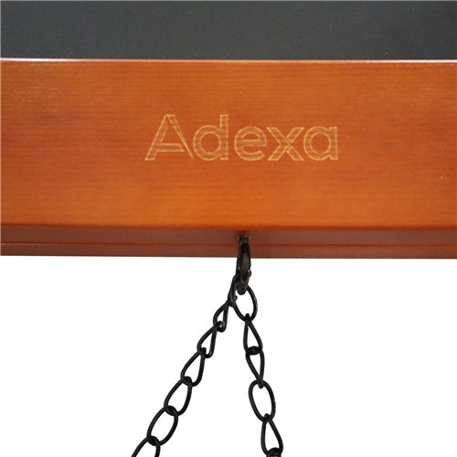 Open Top Pavement Chalk Board Brown Frame 700×1300mm | Stalwart DA-GWA236