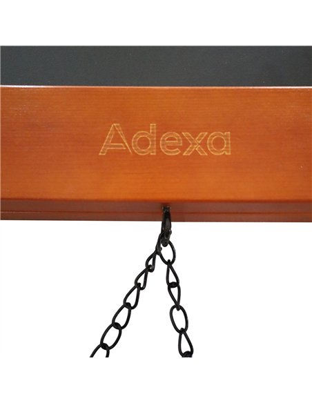 Open Top Pavement Chalk Board Brown Frame 700×1300mm | Stalwart DA-GWA236