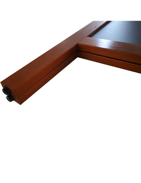 Open Top Pavement Chalk Board Brown Frame 700×1300mm | Stalwart DA-GWA236
