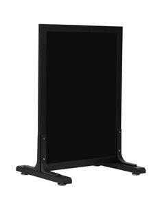 Pavement Chalk Board with Stand Black Frame 560×450×820mm | Stalwart DA-GWA238