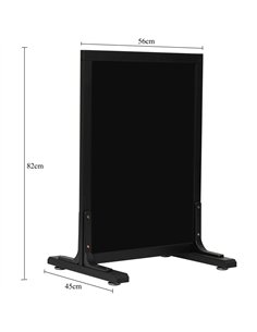 Pavement Chalk Board with Stand Black Frame 560×450×820mm | Stalwart DA-GWA238 2