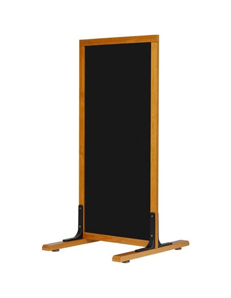 Pavement Chalk Board with Stand Beech Frame 560×650×1220mm | Stalwart DA-GWA244