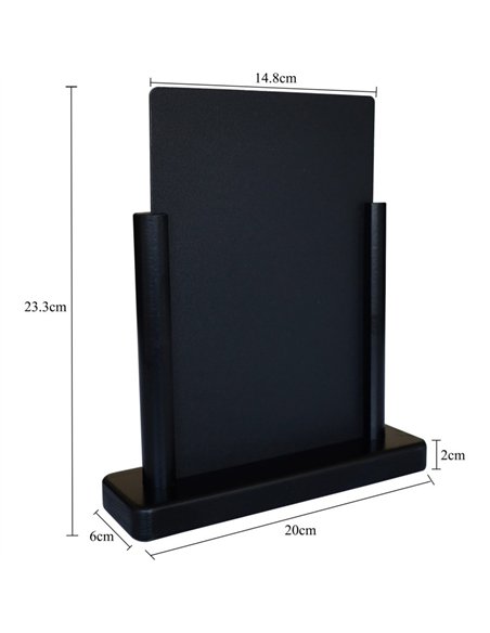 Table Chalk Board Black Frame 200×60×233mm | Stalwart DA-GWA250