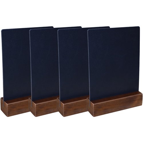 Table Chalk Board Set (4 pcs) Dark Oak Frame 210×40×324mm | Stalwart DA-GWA258