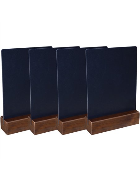 Table Chalk Board Set (4 pcs) Dark Oak Frame 210×40×324mm | Stalwart DA-GWA258