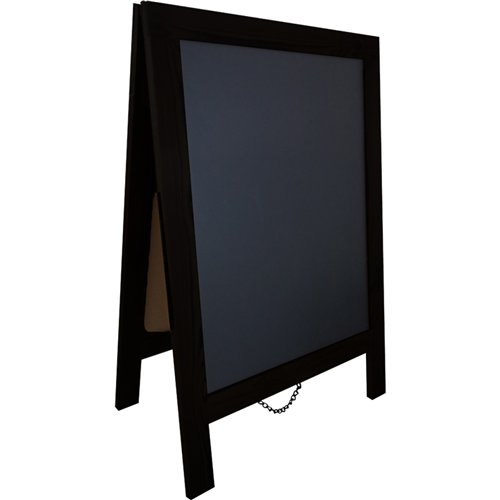 Pavement Chalk Board with Magnetic Surface Black Frame 20&quot×30&quot (508×762mm) | Stalwart DA-GWA264