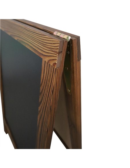 Pavement Chalk Board with Magnetic Surface Brown Frame 20&quot×30&quot (508×762mm) | Stalwart DA-GWA266