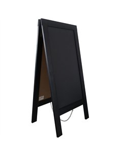 Pavement Chalk Board with Magnetic Surface Black Frame 20&quot×40&quot (508×1016mm) | Stalwart DA-GWA268