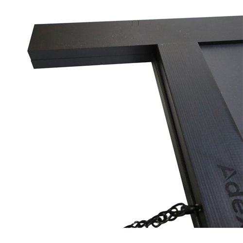 Pavement Chalk Board with Magnetic Surface Black Frame 20&quot×40&quot (508×1016mm) | Stalwart DA-GWA268