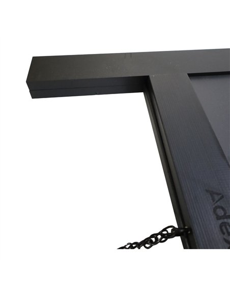 Pavement Chalk Board with Magnetic Surface Black Frame 20&quot×40&quot (508×1016mm) | Stalwart DA-GWA268