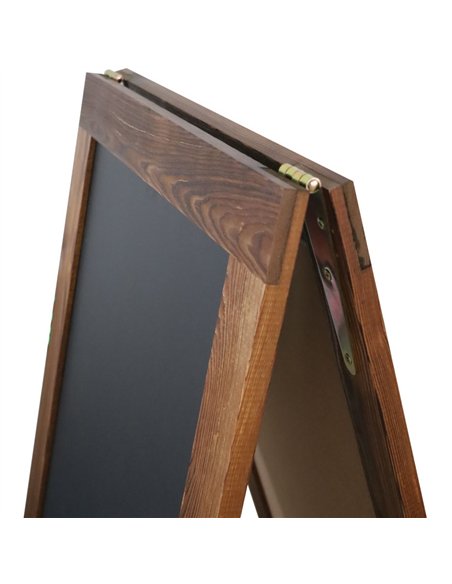 Pavement Chalk Board with Magnetic Surface Brown Frame 20&quot×40&quot (508×1016mm) | Stalwart DA-GWA270