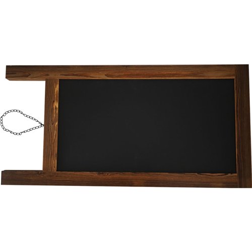Pavement Chalk Board with Magnetic Surface Brown Frame 20&quot×40&quot (508×1016mm) | Stalwart DA-GWA270