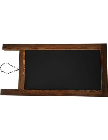 Pavement Chalk Board with Magnetic Surface Brown Frame 20&quot×40&quot (508×1016mm) | Stalwart DA-GWA270