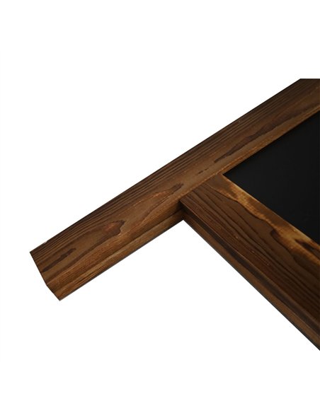 Pavement Chalk Board with Magnetic Surface Brown Frame 20&quot×40&quot (508×1016mm) | Stalwart DA-GWA270