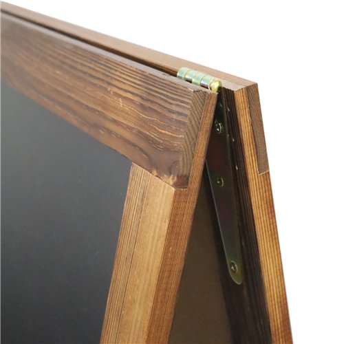 Pavement Chalk Board with Magnetic Surface Brown Frame 24&quot×48&quot (610×1219mm) | Stalwart DA-GWA274