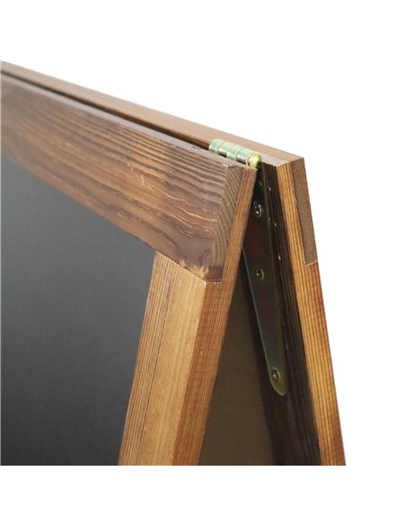 Pavement Chalk Board with Magnetic Surface Brown Frame 24&quot×48&quot (610×1219mm) | Stalwart DA-GWA274