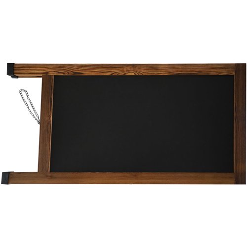 Pavement Chalk Board with Magnetic Surface Brown Frame 24&quot×48&quot (610×1219mm) | Stalwart DA-GWA274