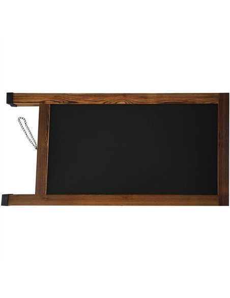 Pavement Chalk Board with Magnetic Surface Brown Frame 24&quot×48&quot (610×1219mm) | Stalwart DA-GWA274