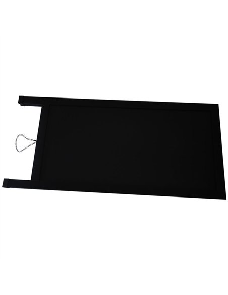 Pavement Chalk Board with Magnetic Surface Black Frame 27&quot×59&quot (686×1499mm) | Stalwart DA-GWA276