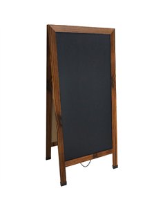 Pavement Chalk Board with Magnetic Surface Brown Frame 27&quot×59&quot (686×1499mm) | Stalwart DA-GWA278