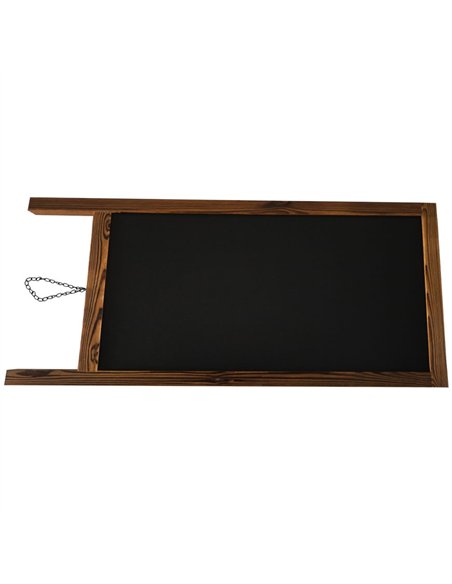 Pavement Chalk Board with Magnetic Surface Brown Frame 27&quot×59&quot (686×1499mm) | Stalwart DA-GWA278