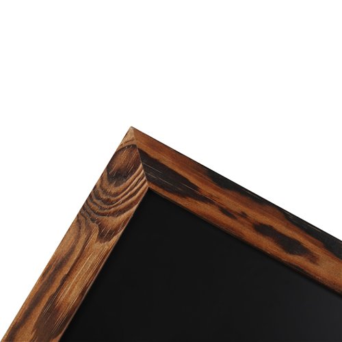 Wall-Mounted Chalk Board with Magnetic Surface Brown Frame 11&quot×17&quot (279×432mm) | Stalwart DA-GWA282