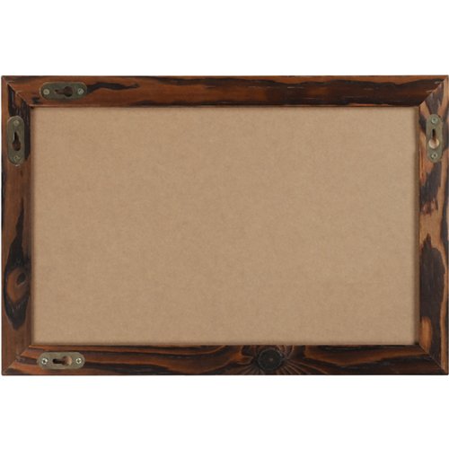 Wall-Mounted Chalk Board with Magnetic Surface Brown Frame 11&quot×17&quot (279×432mm) | Stalwart DA-GWA282