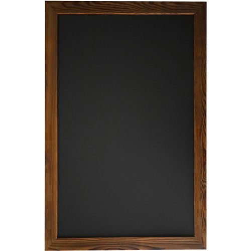 Wall-Mounted Chalk Board with Magnetic Surface Brown Frame 24&quot×36&quot (610×914mm) | Stalwart DA-GWA290
