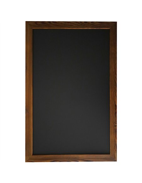 Wall-Mounted Chalk Board with Magnetic Surface Brown Frame 24&quot×36&quot (610×914mm) | Stalwart DA-GWA290