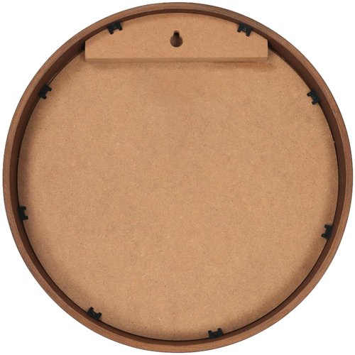 Wall-Mounted Circle Chalk Board with Magnetic Surface Brown Frame ∅18&quot (457mm) | Stalwart DA-GWA298