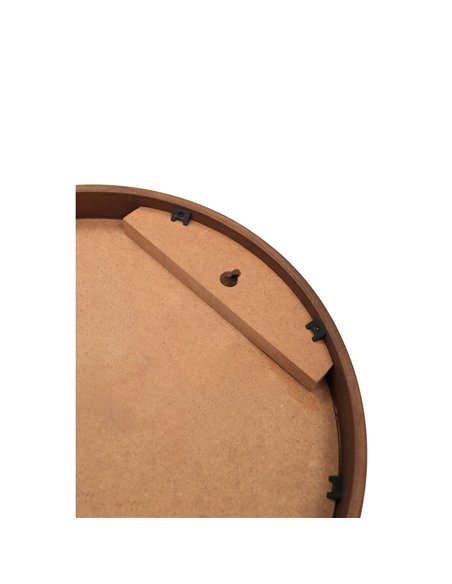 Wall-Mounted Circle Chalk Board with Magnetic Surface Brown Frame ∅18&quot (457mm) | Stalwart DA-GWA298