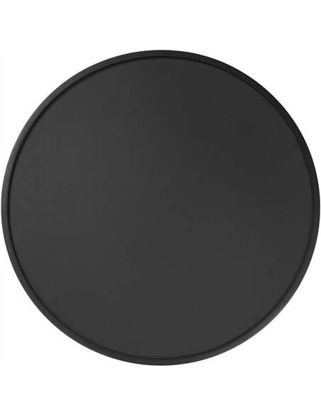 Wall-Mounted Circle Chalk Board with Magnetic Surface Black Frame ∅24&quot (610mm) | Stalwart DA-GWA300