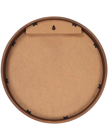 Wall-Mounted Circle Chalk Board with Magnetic Surface Brown Frame ∅24&quot (610mm) | Stalwart DA-GWA302