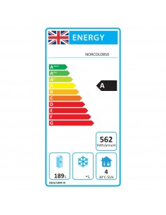 307 Ltr 2 Door Stainless Steel Refrigerated Prep Counter With Granite Top | Stalwart DA-NORCOLD850 2