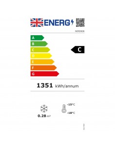 Commercial Countertop Display Freezer 98L Single Glass Door Black 610x568x721mm | Stalwart DA-NORD606 2
