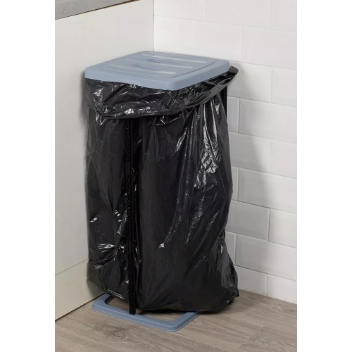 Free Standing Plastic Sack Holder 60Ltr - Pedal operation for kitchens, pubs, schools and canteens - Collapsible