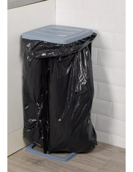 Free Standing Plastic Sack Holder 60Ltr - Pedal operation for kitchens, pubs, schools and canteens - Collapsible
