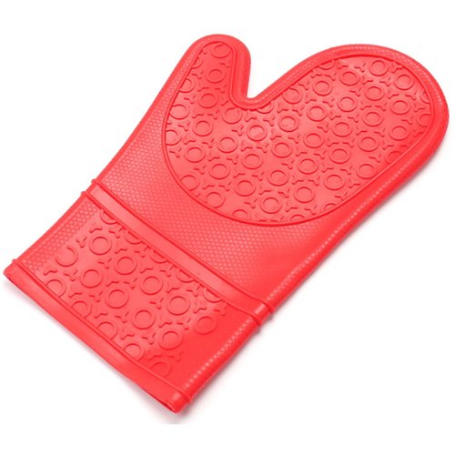 Professional Oven Mitts Silicone Red | Stalwart DA-SC02R