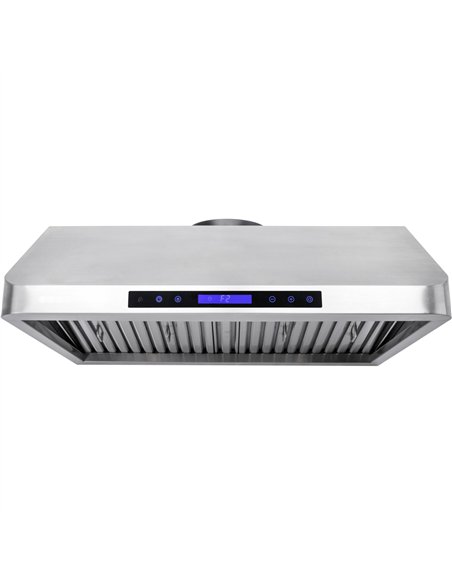 Commercial Extraction Canopy with Filter, Range Hood, Fan, Lights &amp Speed Control 900mm  | Stalwart DA-AP238PS1536