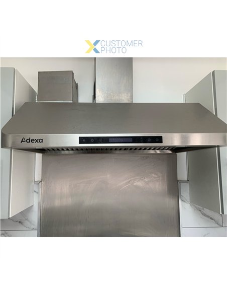 Commercial Extraction Canopy with Filter, Range Hood, Fan, Lights &amp Speed Control 900mm  | Stalwart DA-AP238PS1536