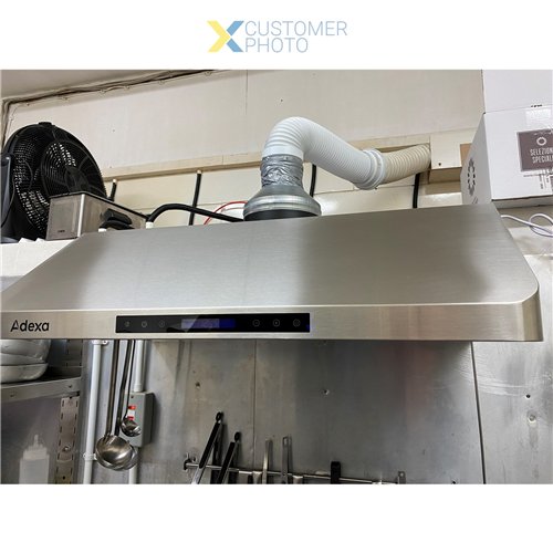 Commercial Extraction Canopy with Filter, Range Hood, Fan, Lights &amp Speed Control 900mm  | Stalwart DA-AP238PS1536